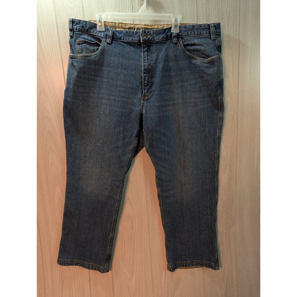 Duluth Trading Ballroom Flex Jeans Relaxed Fit Men's 44x28 Blue Medium Wash *